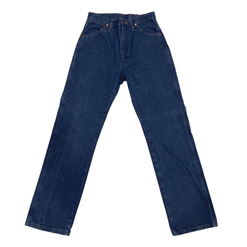 Vintage 90s Wrangler Womens 9X30 Blue Denim Jeans Straight Leg‎ Cotton 14MWZG